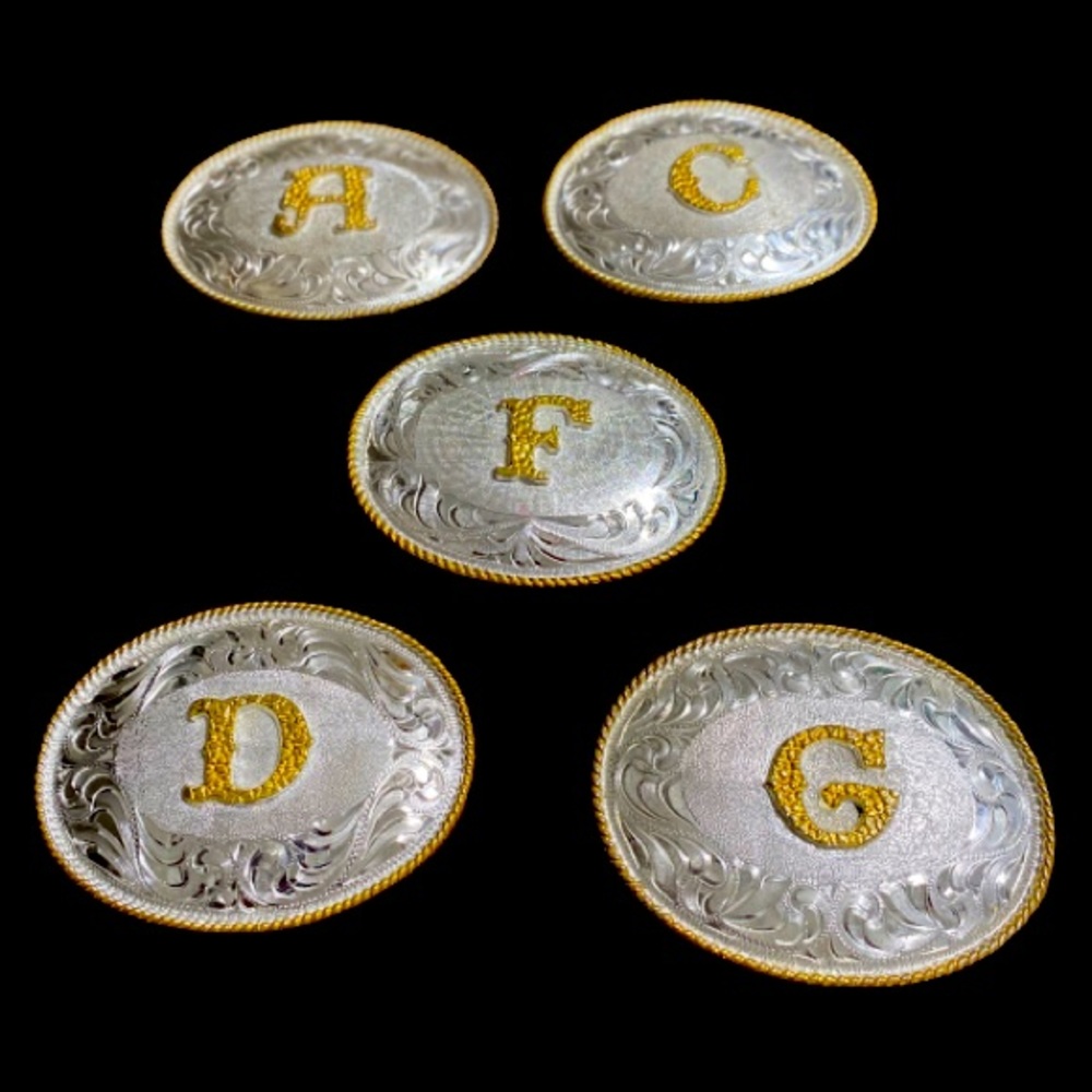 Vintage Brand New Silver Alpaca Belt Buckles